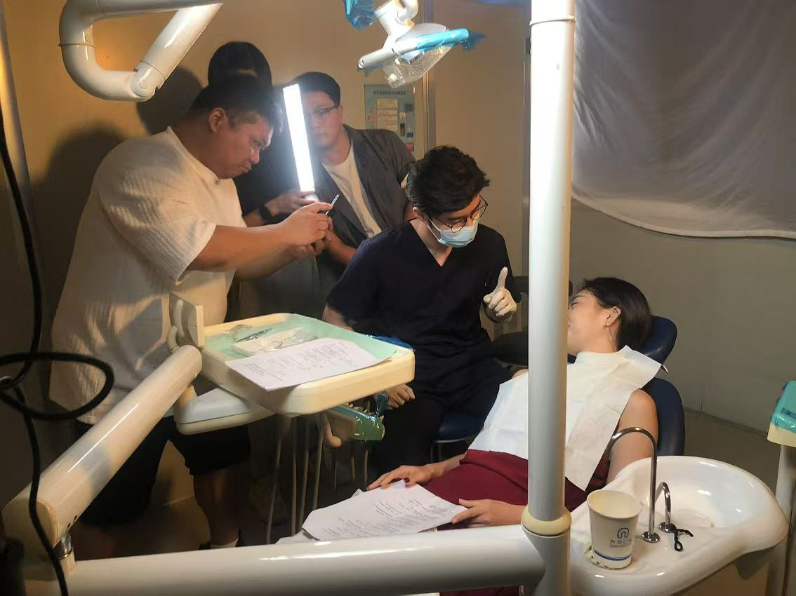 脊立健康内容拍摄现场